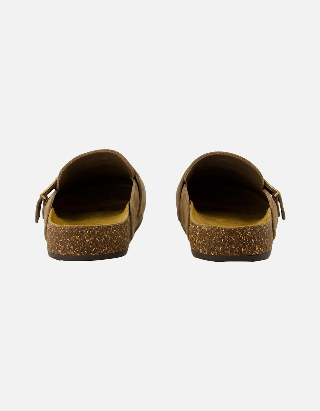 Miller Suede Buckle Mules