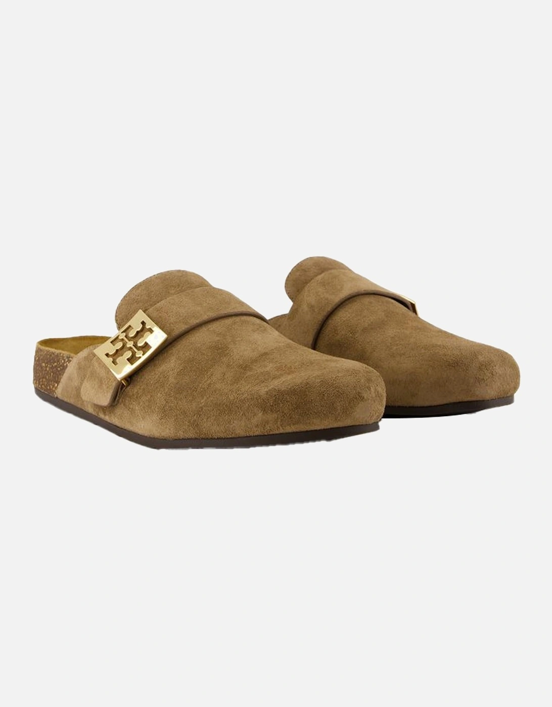 Miller Suede Buckle Mules