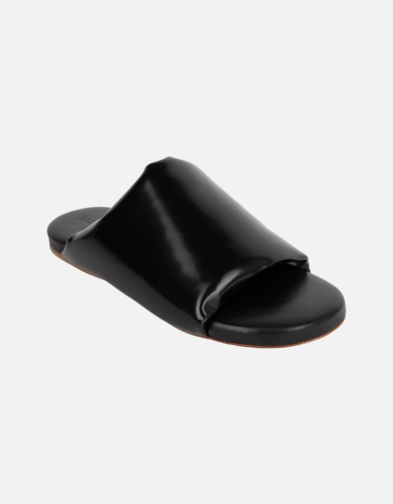 Stretch Leather Mules OpenToe