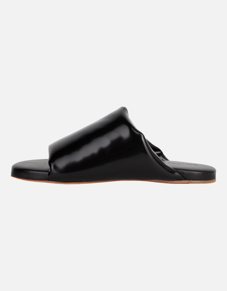 Stretch Leather Mules OpenToe
