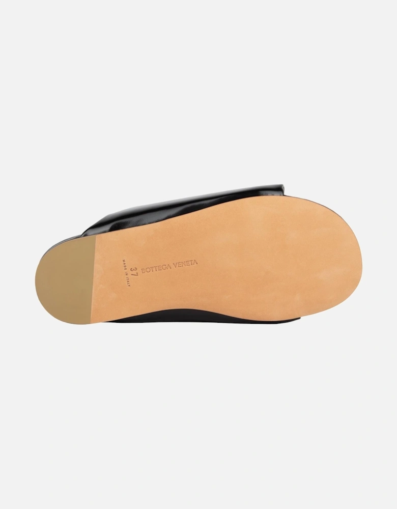 Stretch Leather Mules OpenToe
