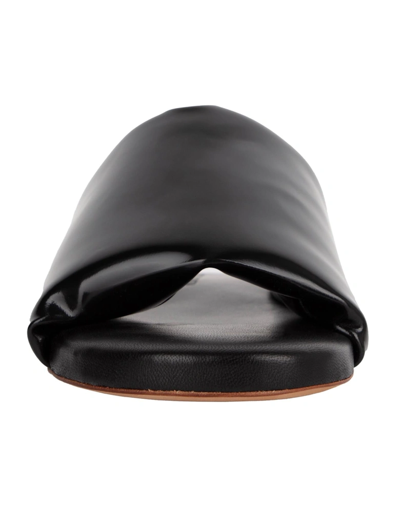 Stretch Leather Mules OpenToe