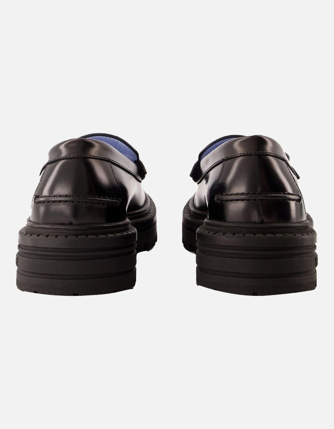 Platform Leather Loafers