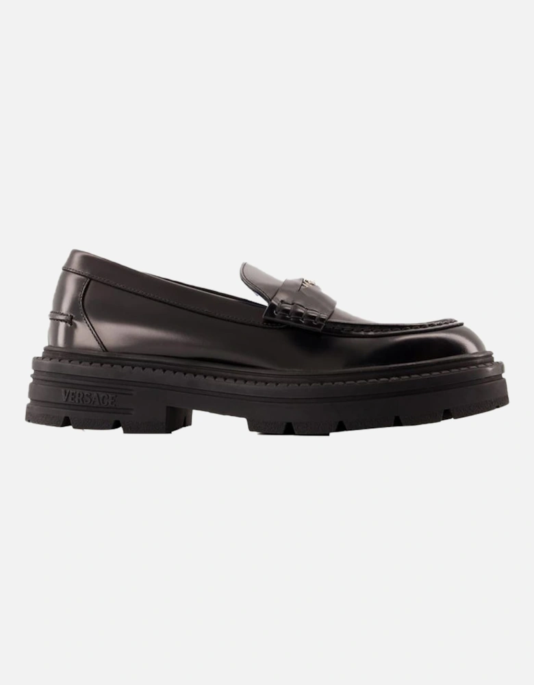 Platform Leather Loafers
