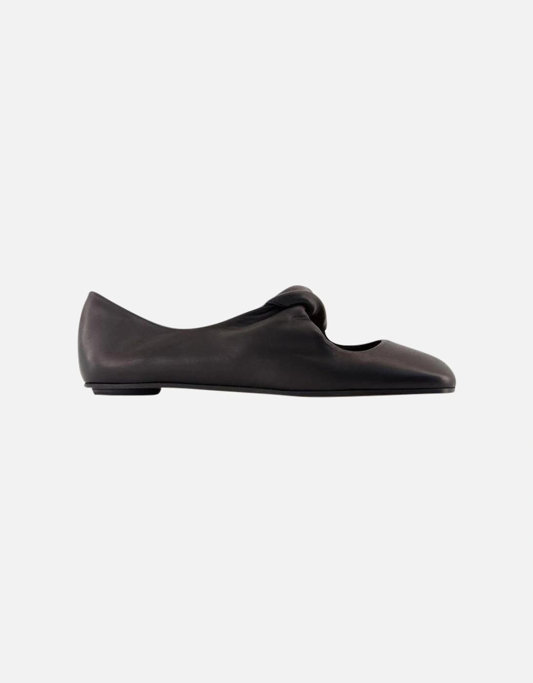 Knotted Ballerina Flats Leather Shoes, 4 of 3