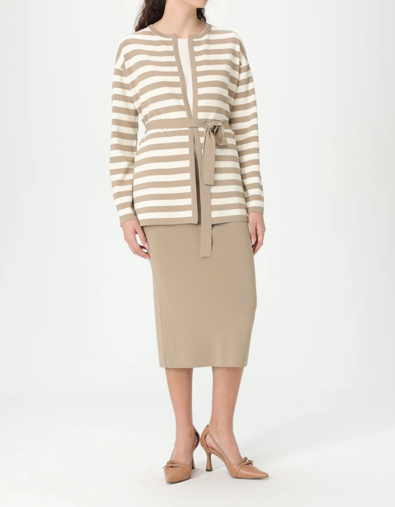 Ribbed Knit Midi Skirt
