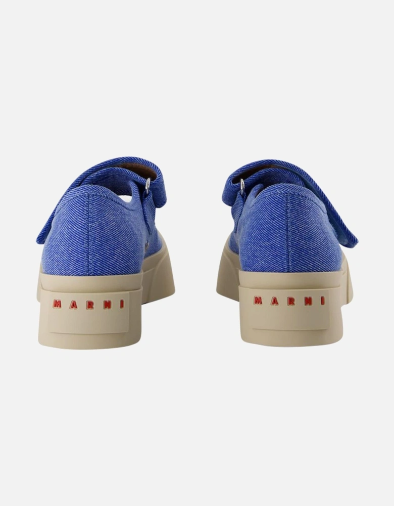 Denim Mary Jane Platform Shoes