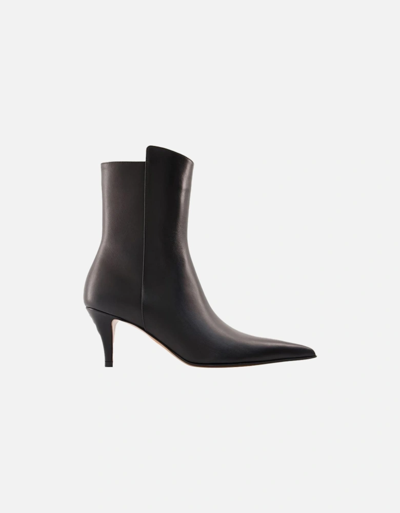 PointedToe Kitten Heel Ankle Boots