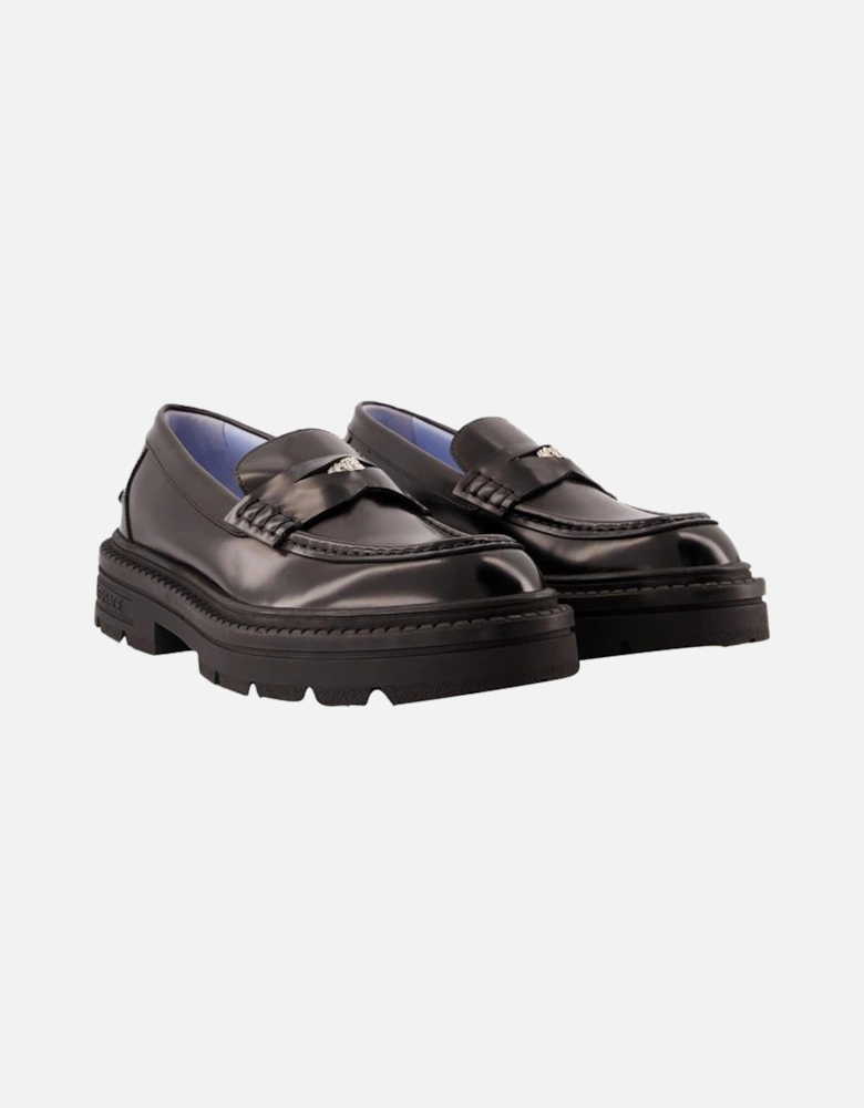 Leather Loafers Chunky Platform