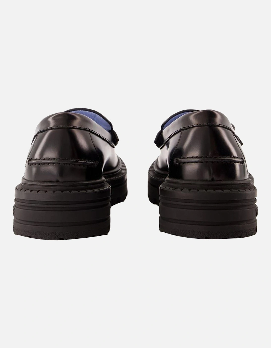 Leather Loafers Chunky Platform