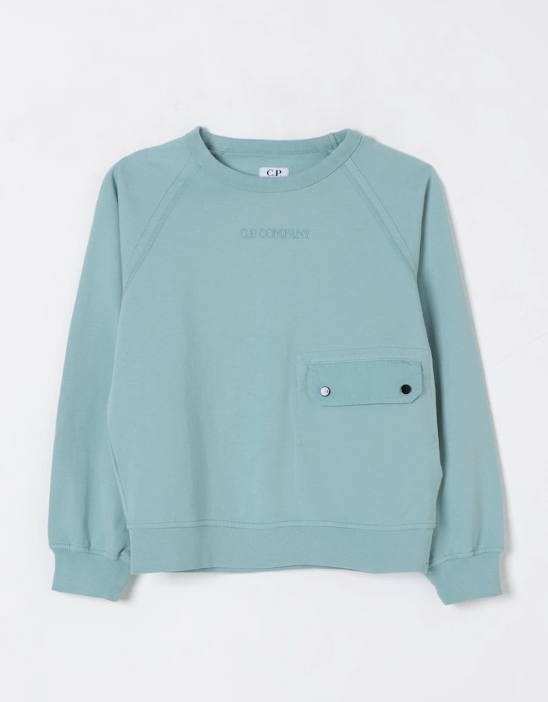 Pocket Detail Crew Neck Sweatshirt