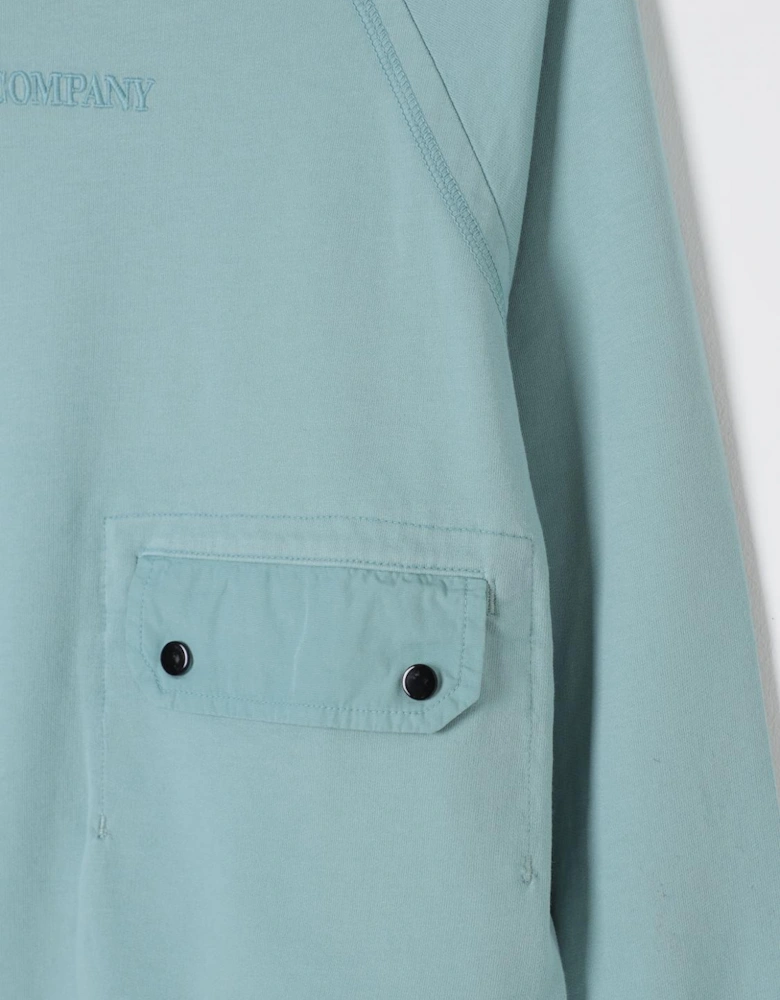 Pocket Detail Crew Neck Sweatshirt