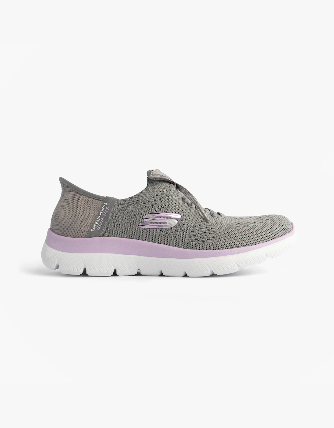 Women's Skechers 150263/Gylv Summits-New Daily Womens Trainers Grey/Lavender - Size, 7
