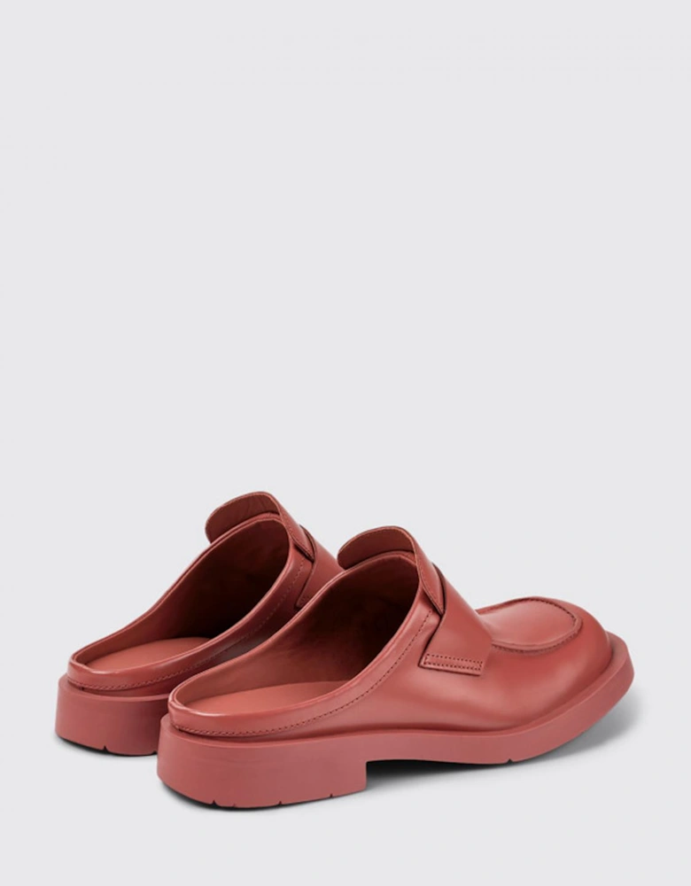 Leather Penny Loafer Mules