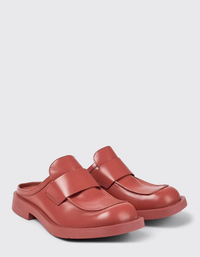 Leather Penny Loafer Mules