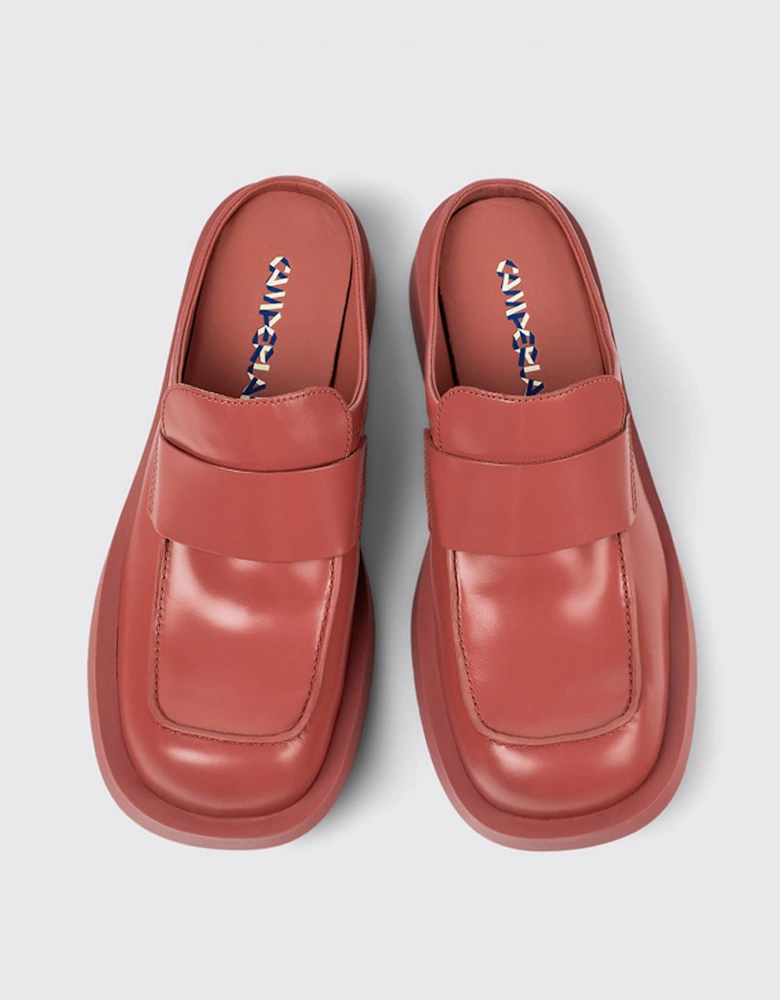 Leather Penny Loafer Mules