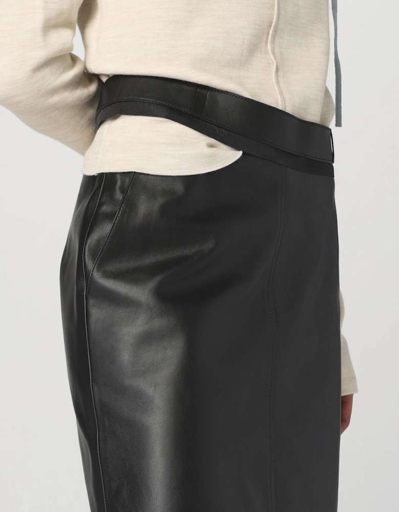 Leather Pencil Skirt
