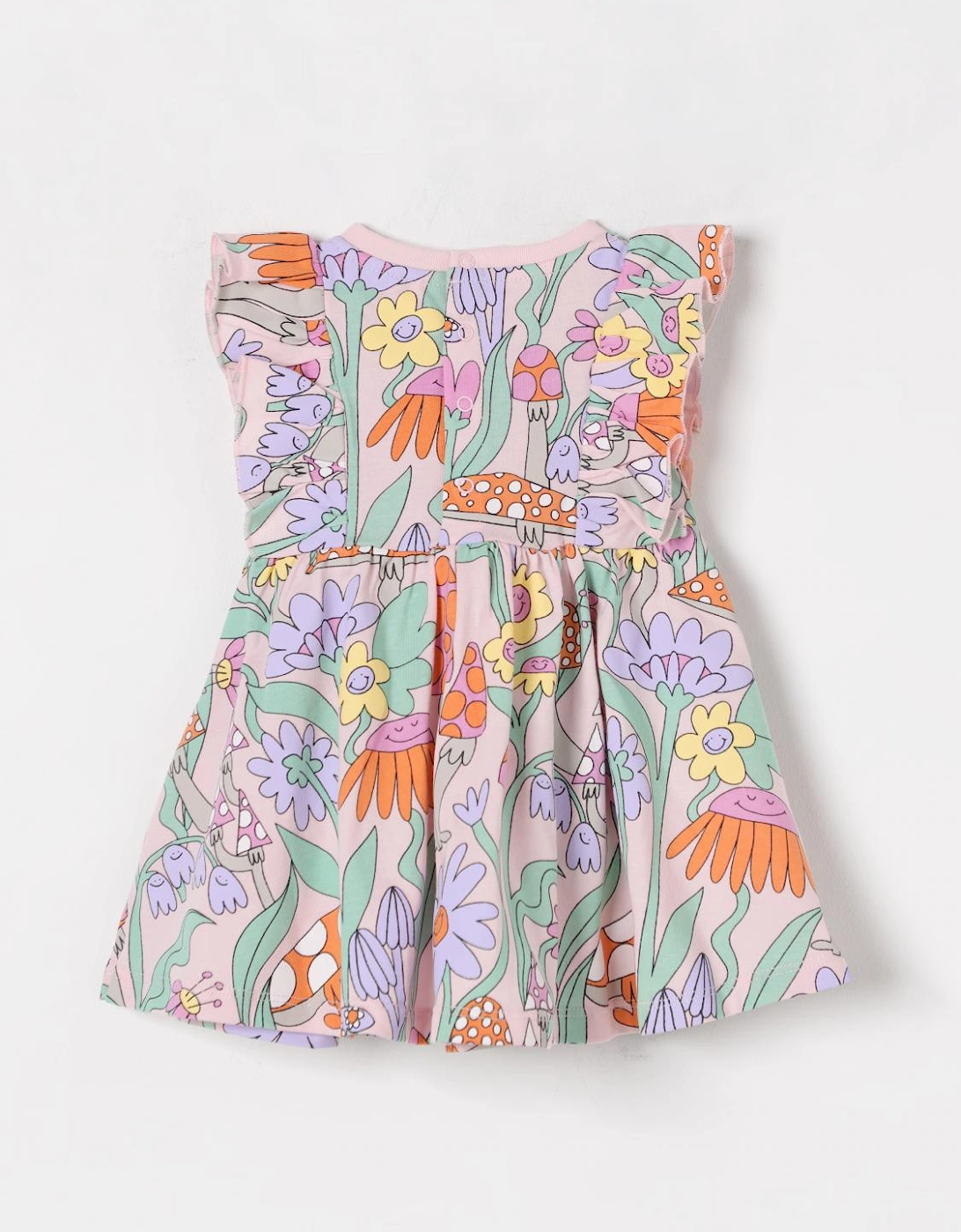 Kids Flower  Mushroom Print Dress