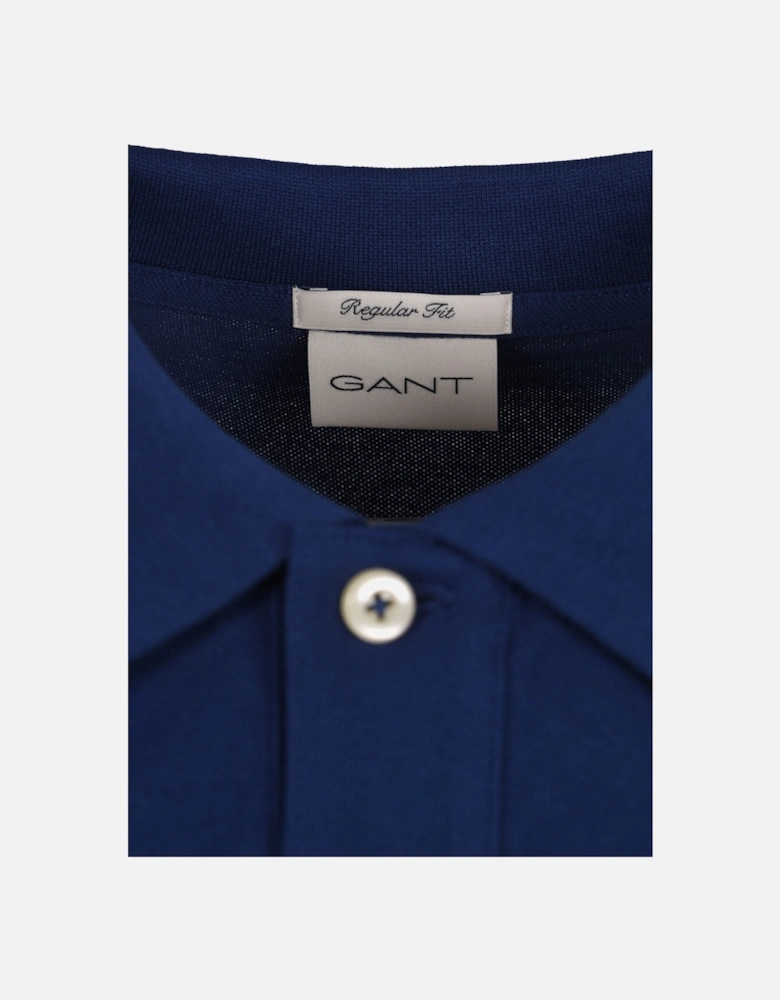 Reg Shield SS Pique Polo Shirt Persian Blue