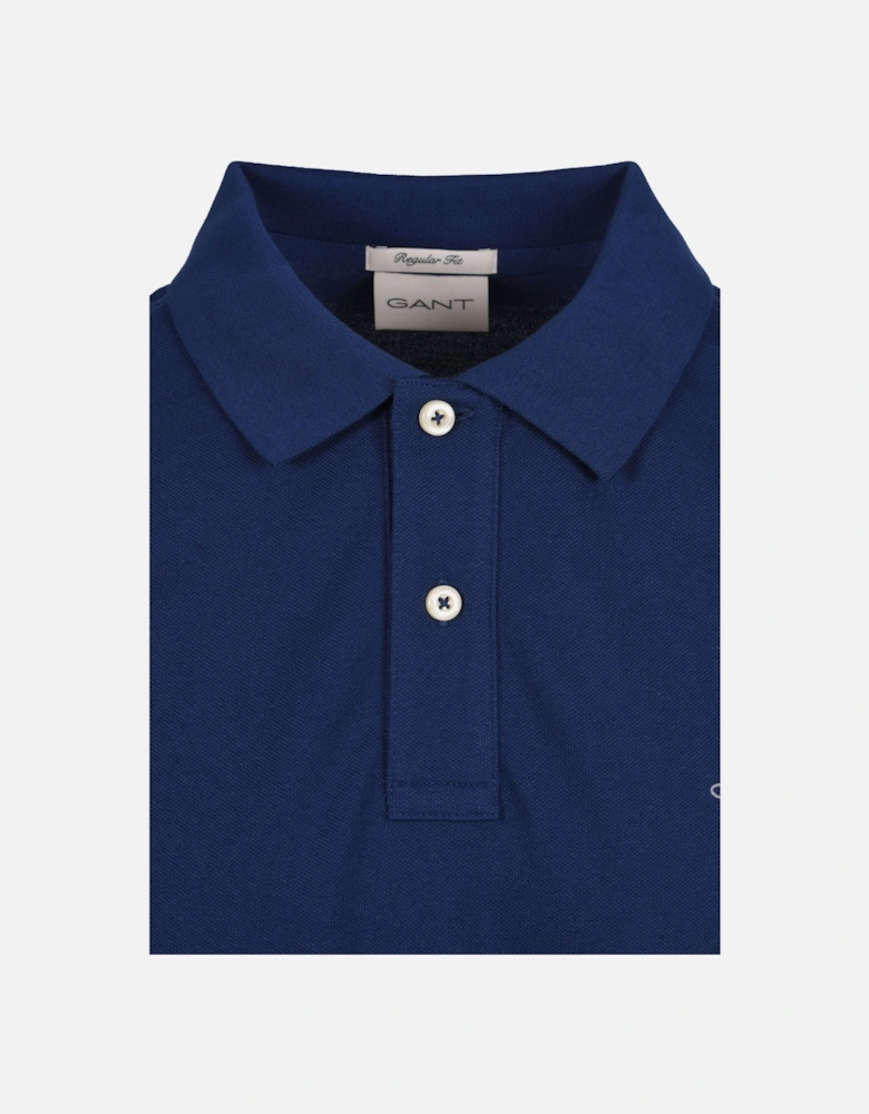 Reg Shield SS Pique Polo Shirt Persian Blue