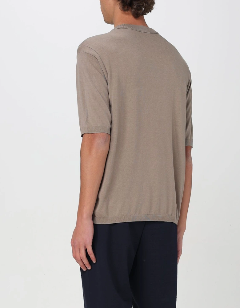 Classic Round Neck Short Sleeve Knit Top