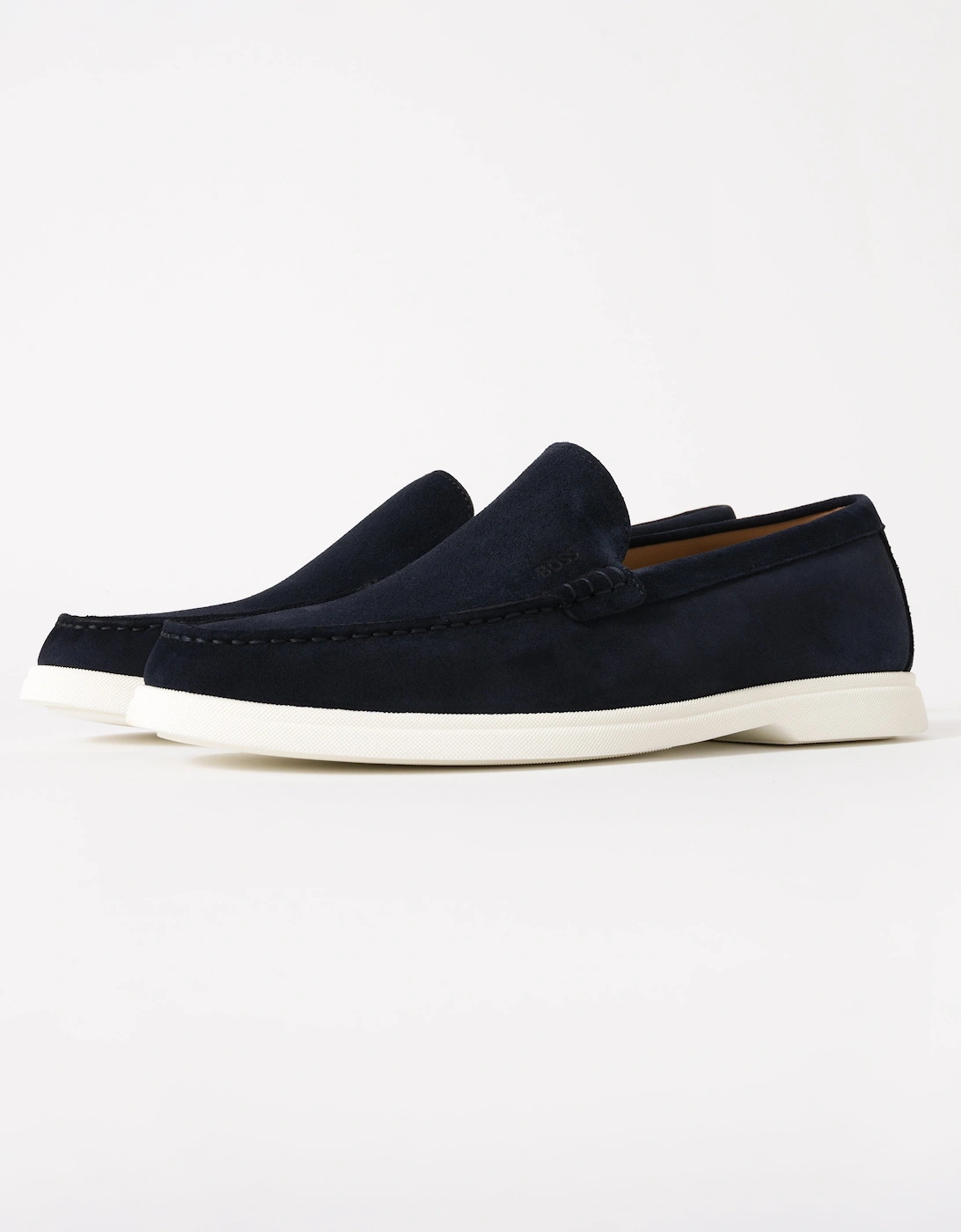 BOSS Orange Sienna Mens Suede Loafers, 5 of 4