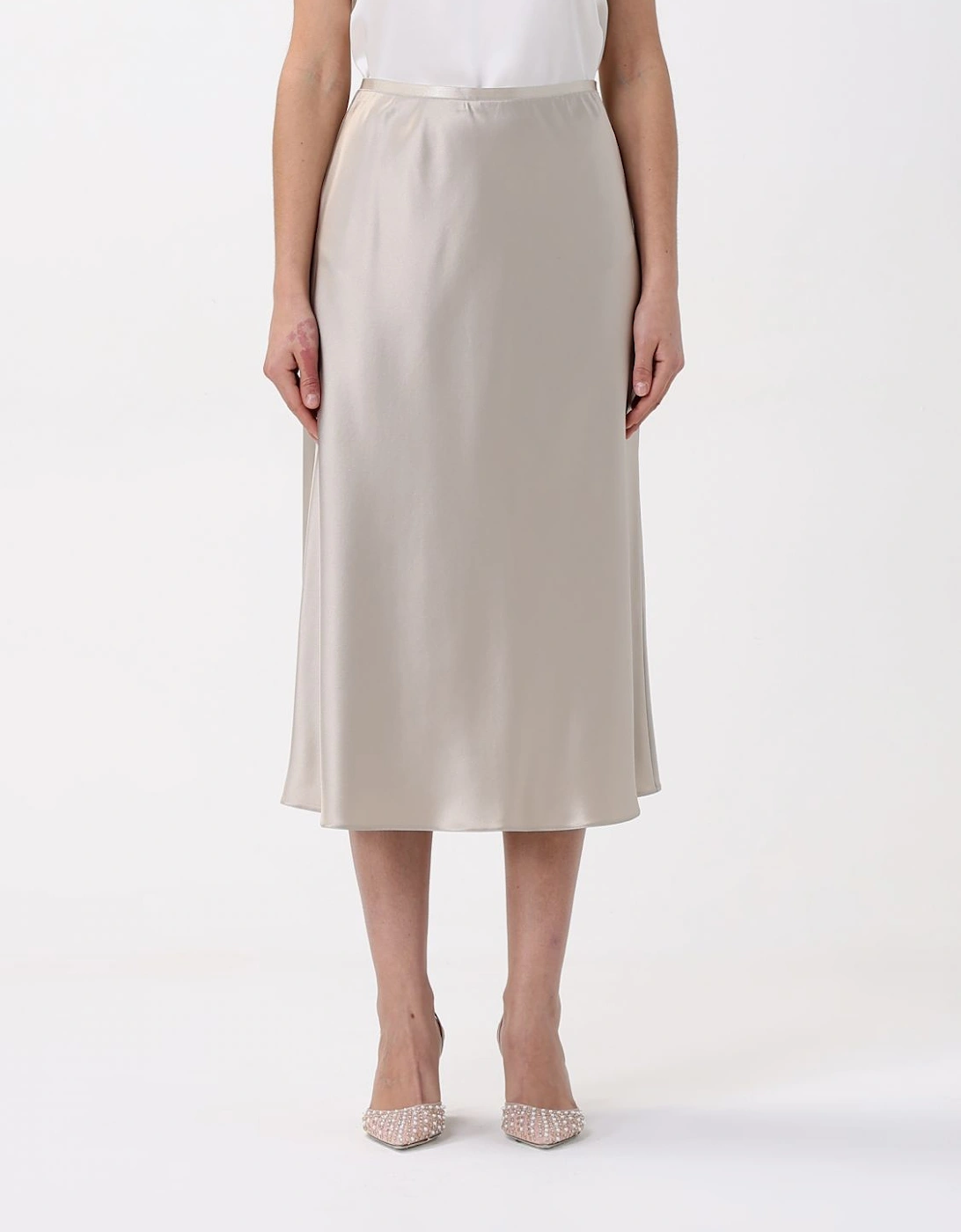 Silk Midi Skirt