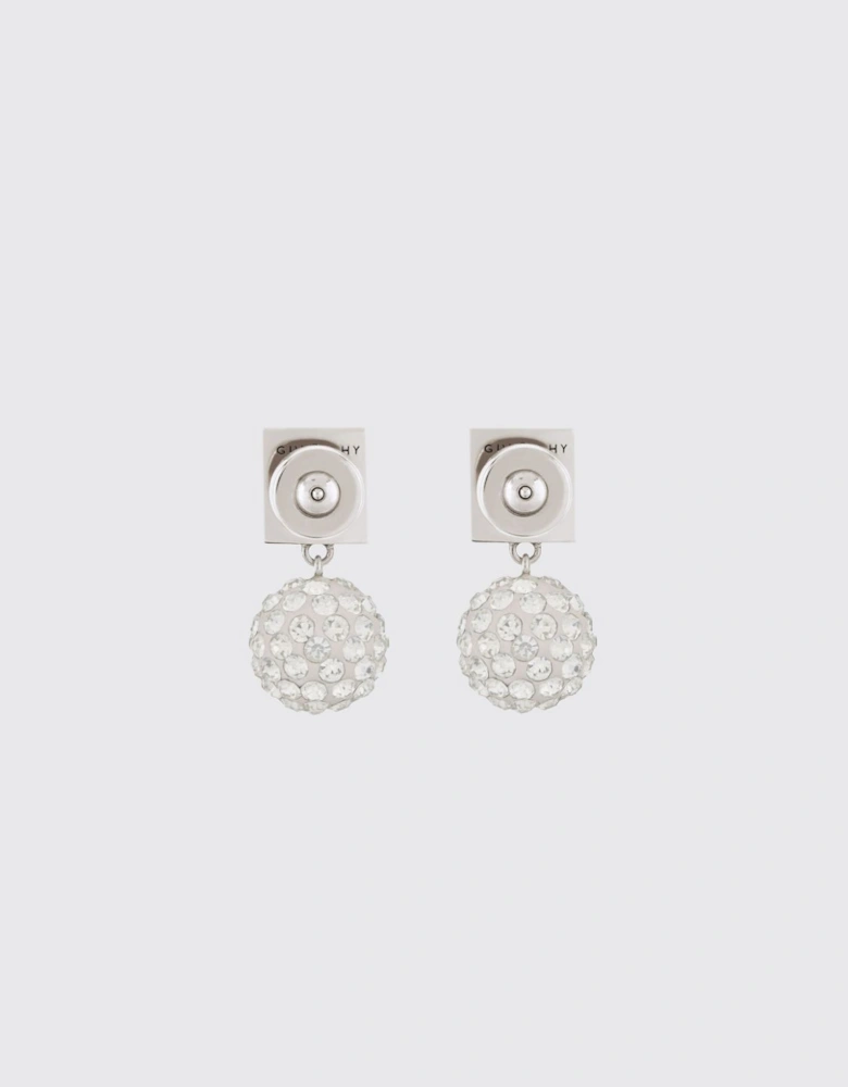Crystal Ball Drop Earrings