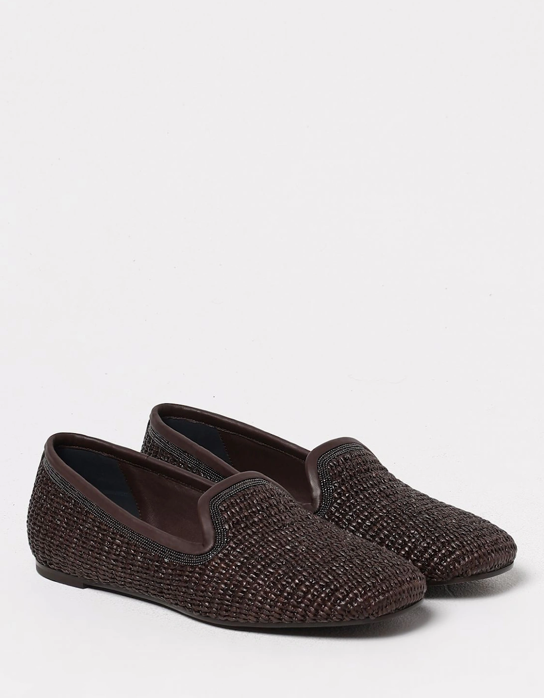 Woven Leather Loafers