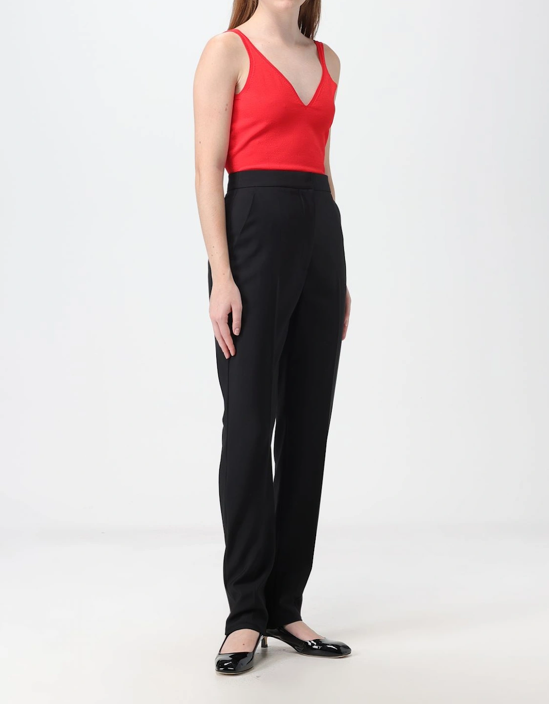 SlimFit VNeck Knit Top