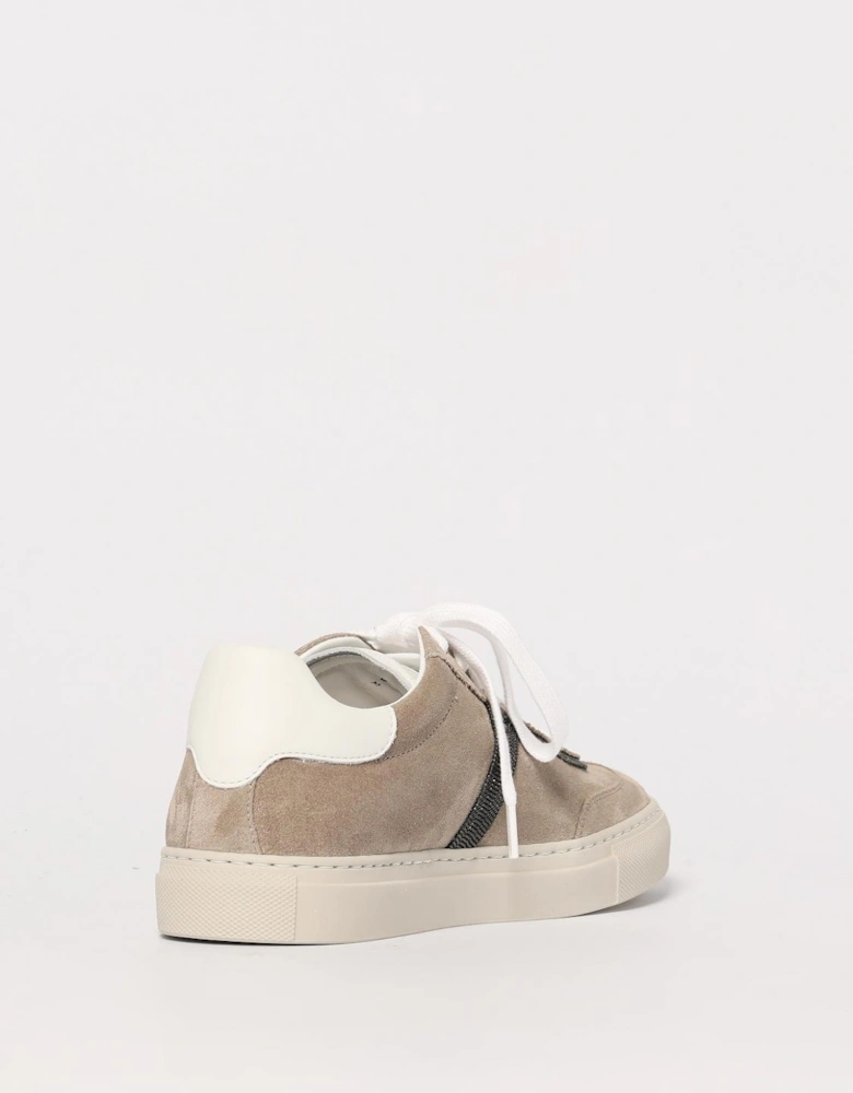 Suede Leather Low Top Sneakers