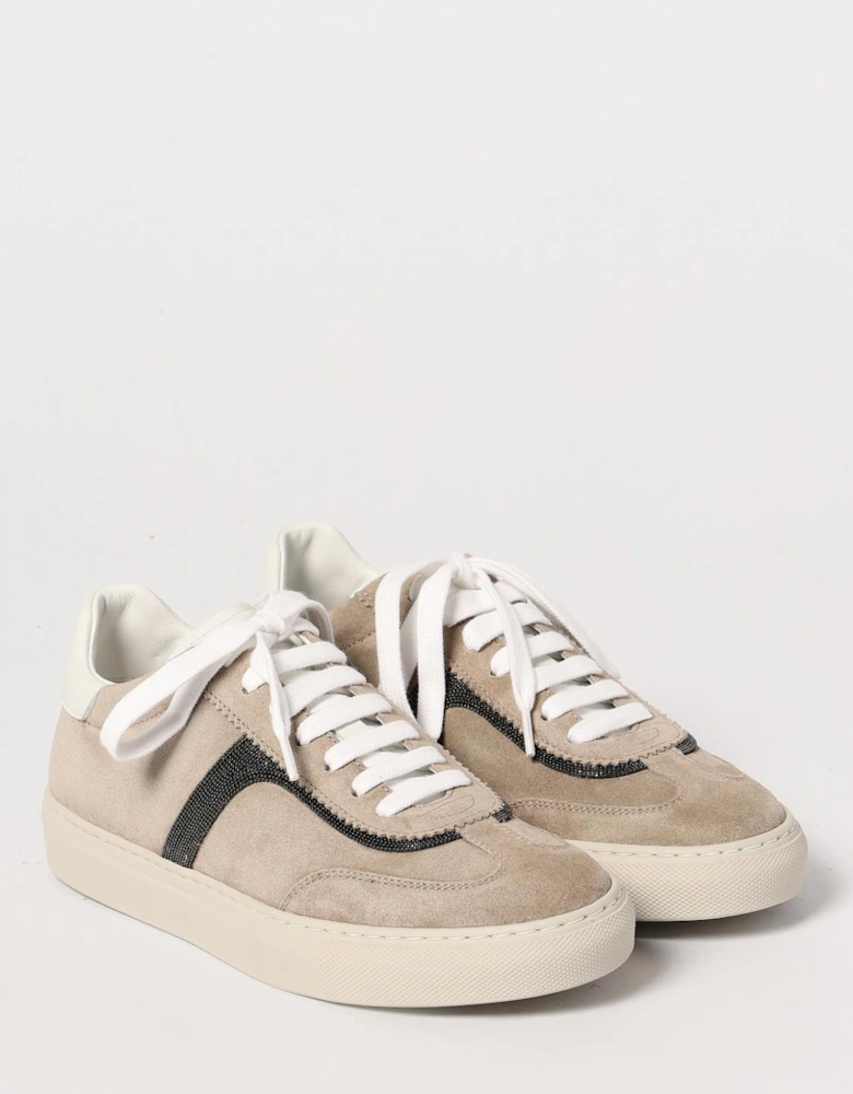 Suede Leather Low Top Sneakers