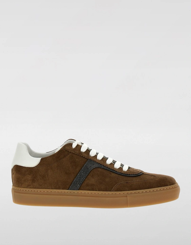 Suede Leather Low Top Sneakers