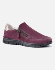 Dark Cherry Suede/Le
