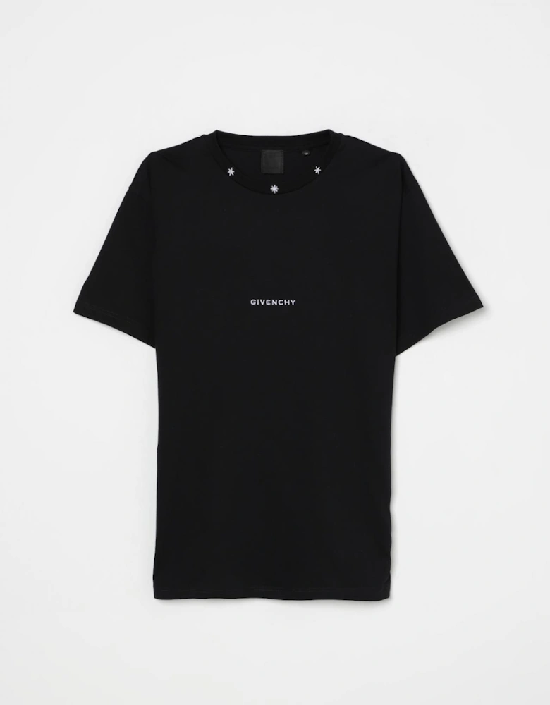 Star Neckline Short Sleeve Tee
