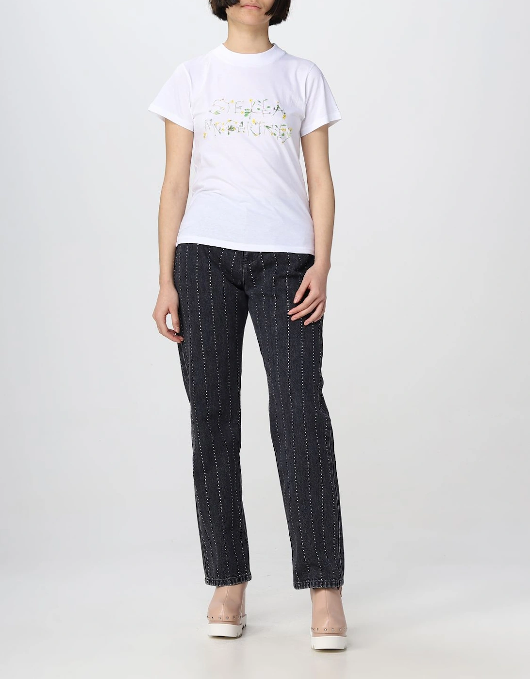 Floral Logo Organic Cotton TShirt