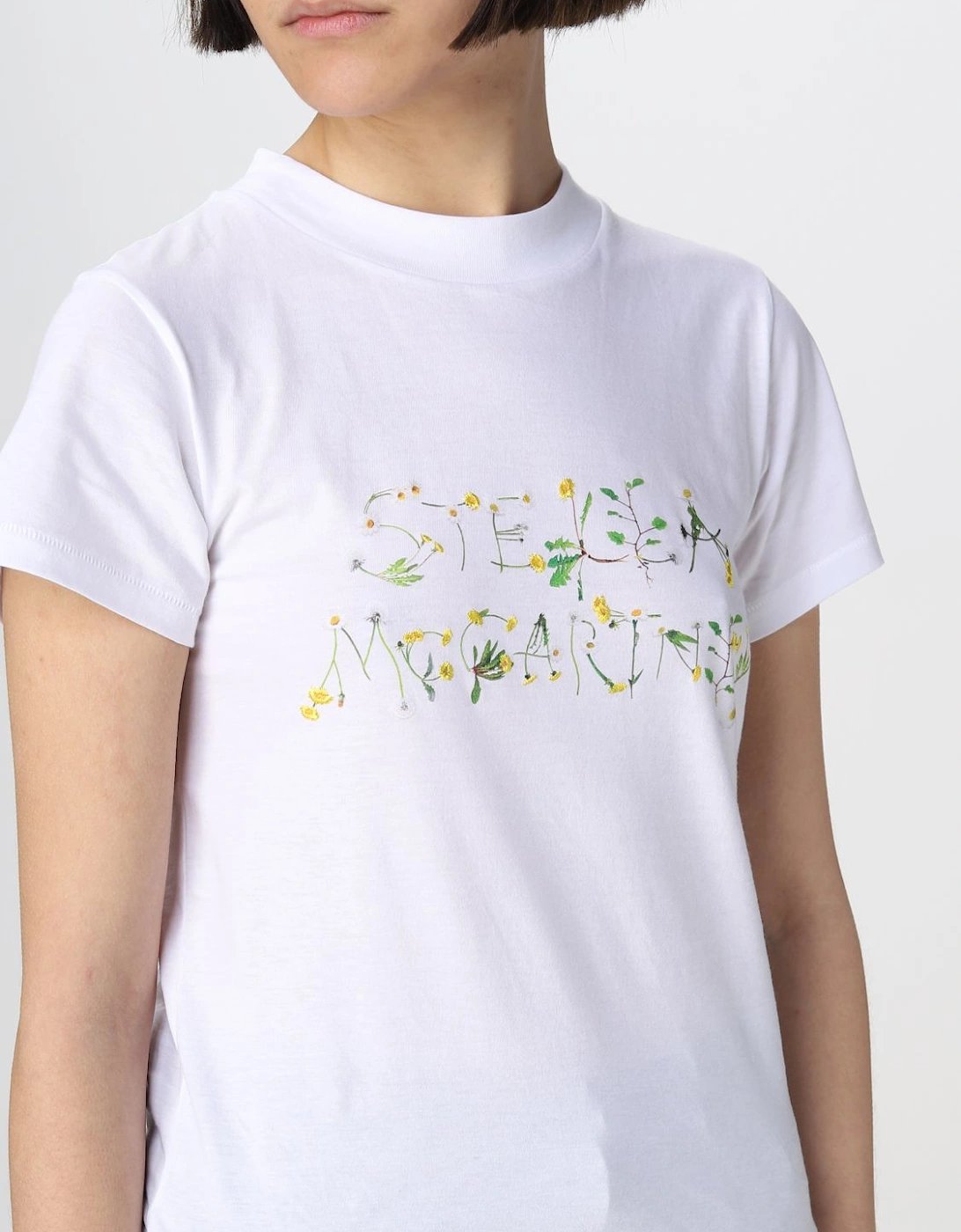 Floral Logo Organic Cotton TShirt