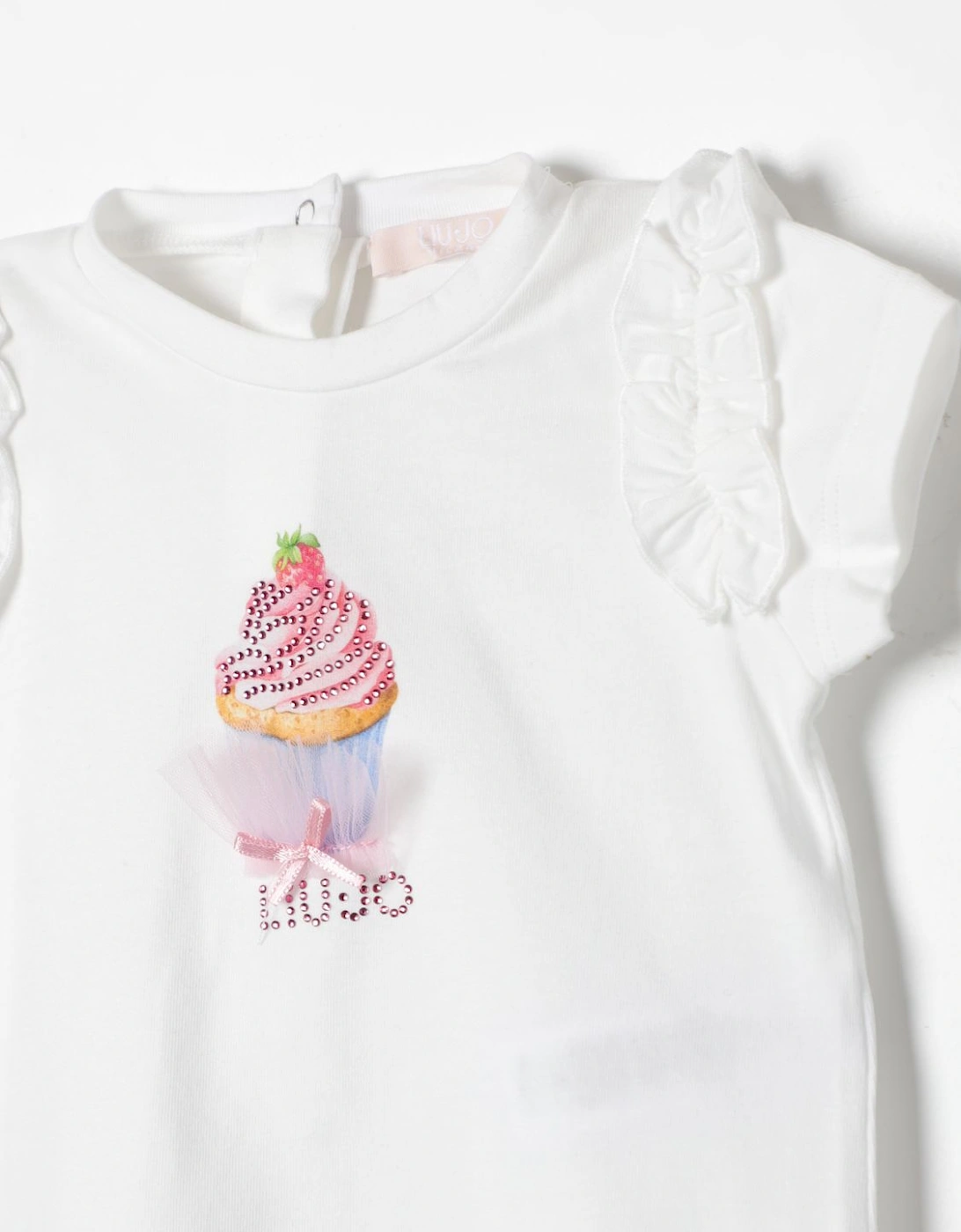Girls Cupcake TShirt Ruffle Sleeves