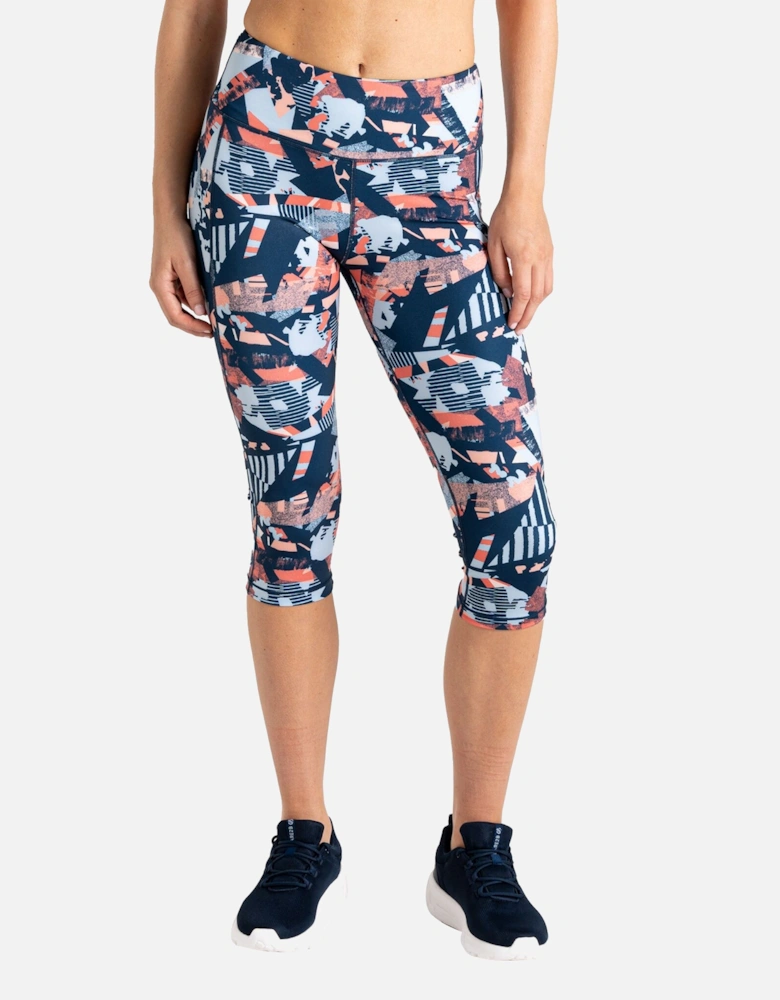 Womens/Ladies Influential II Geometric 3/4 Length Leggings