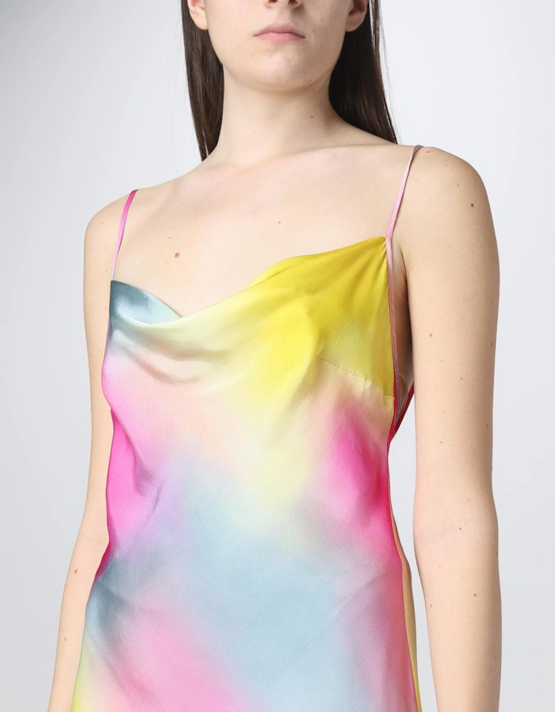 TieDye Cowl Neck Maxi Dress