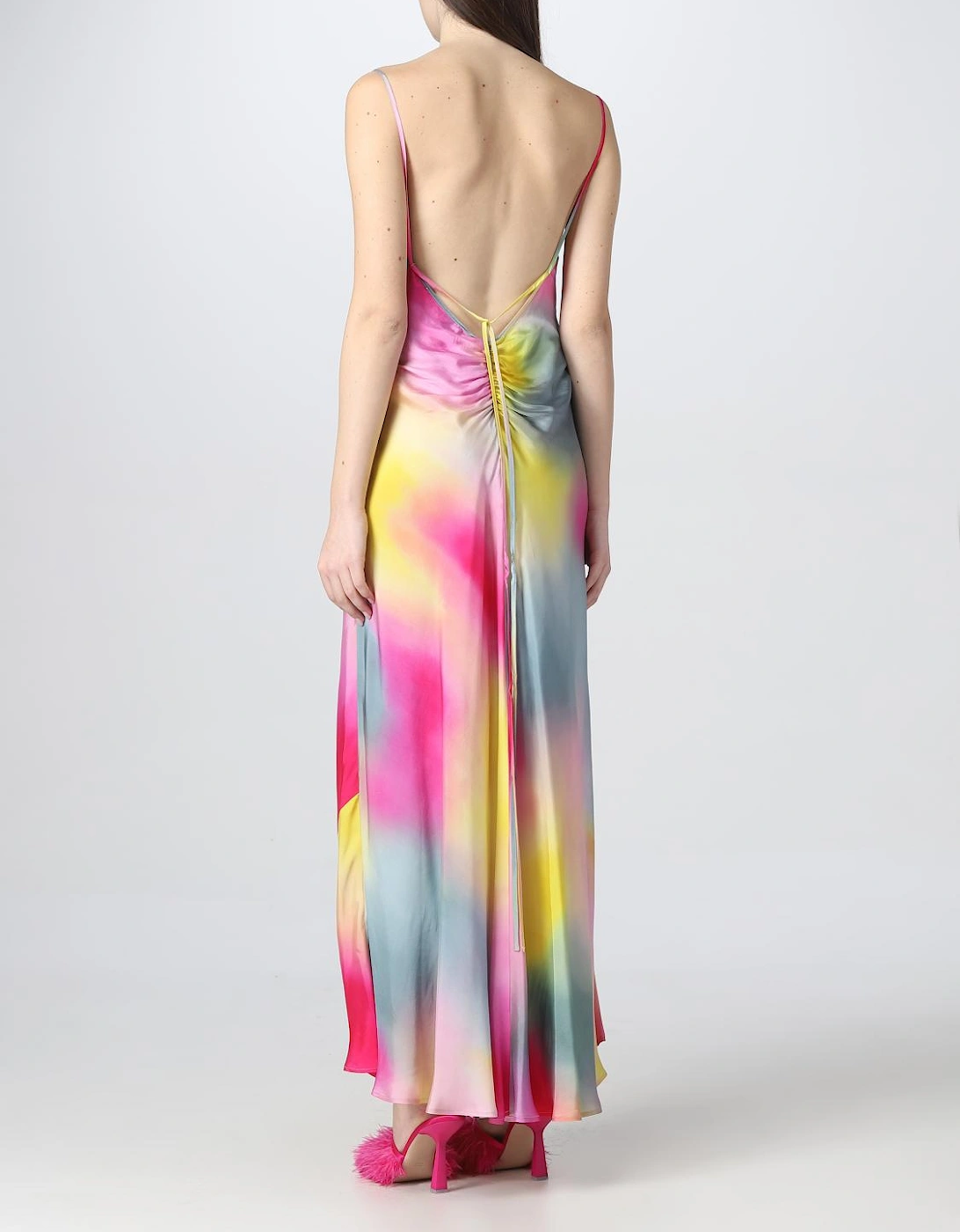 TieDye Cowl Neck Maxi Dress