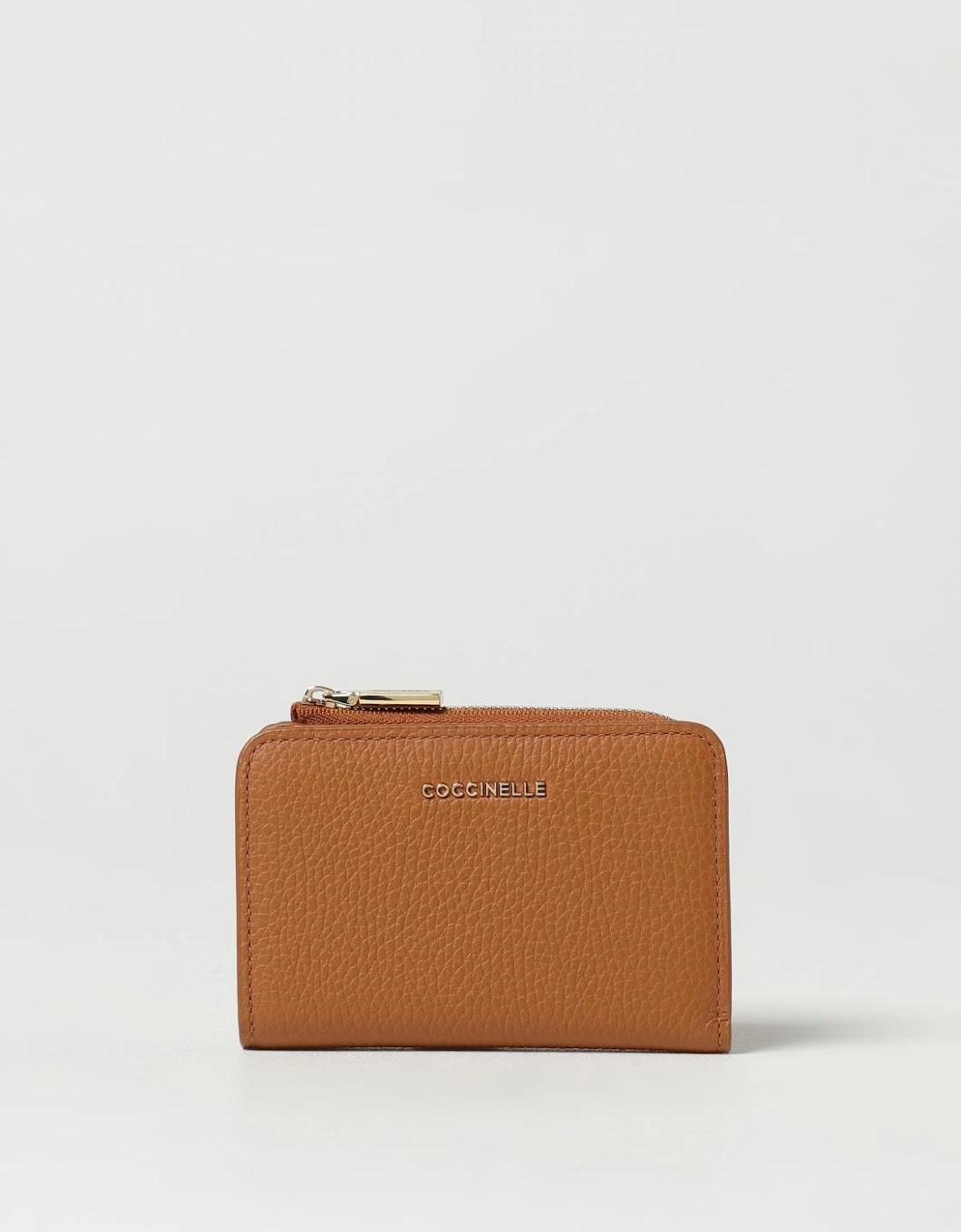 Compact Leather ZipAround Wallet