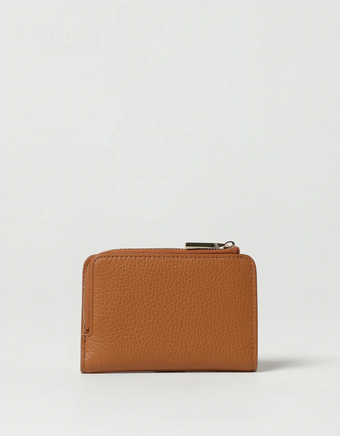 Compact Leather ZipAround Wallet