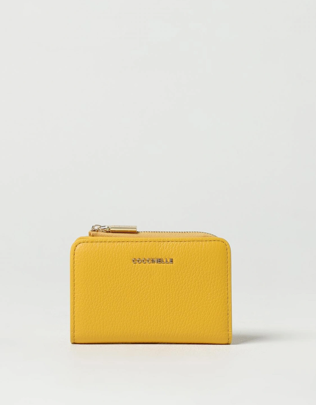 Compact Leather ZipAround Wallet