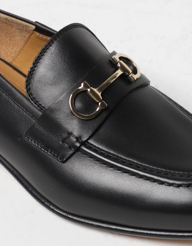 Leather Loafers Gancini Bit