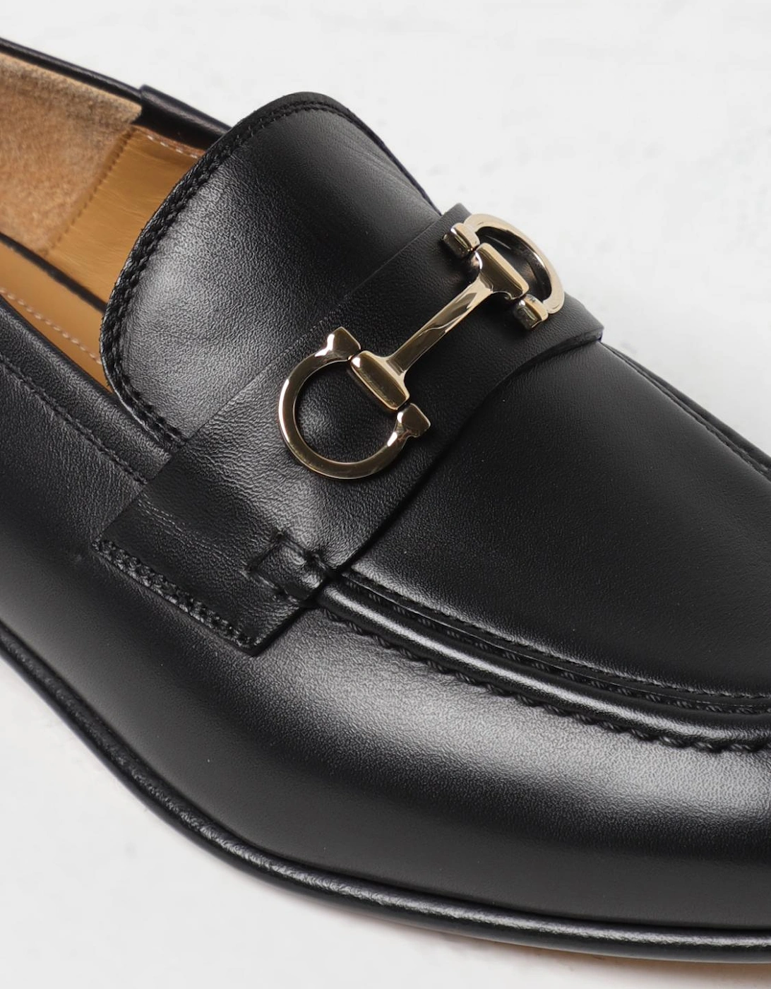 Leather Loafers Gancini Bit
