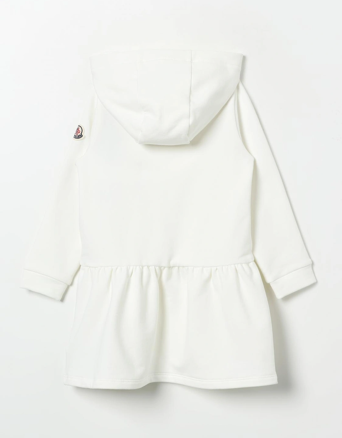 Hooded Dress Ruffled Hem Casual