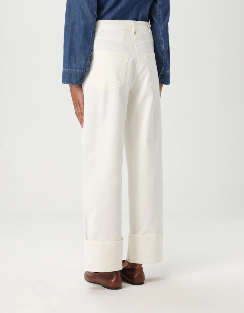 Wide Leg Cuffed Pants