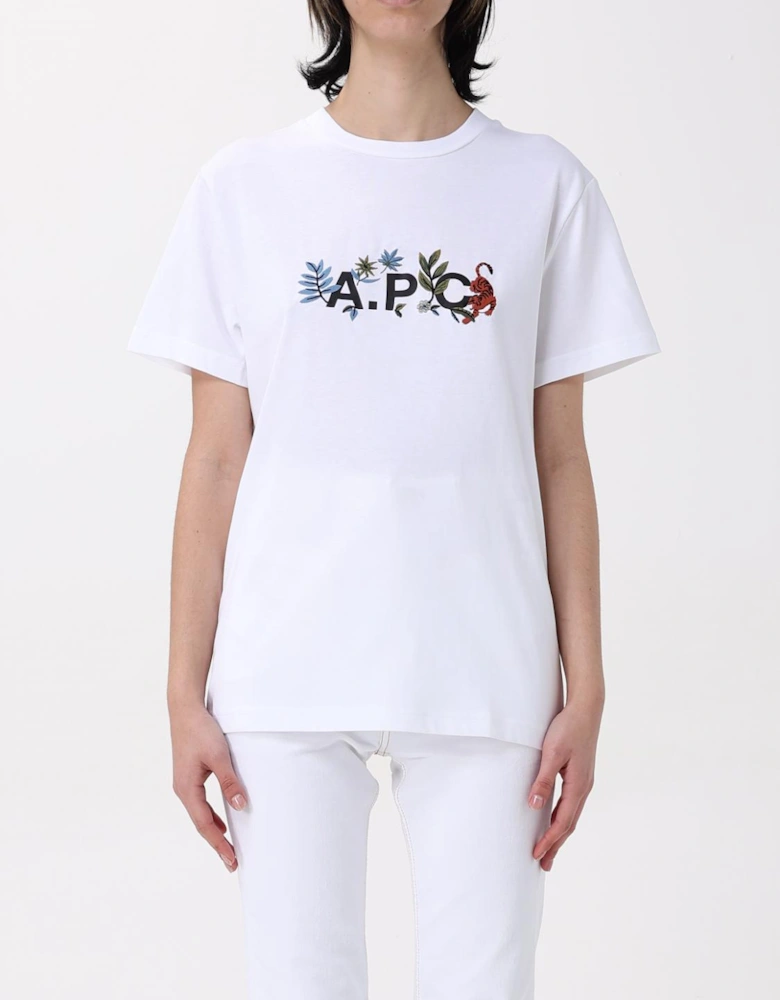 Floral Embroidered ShortSleeve Tee