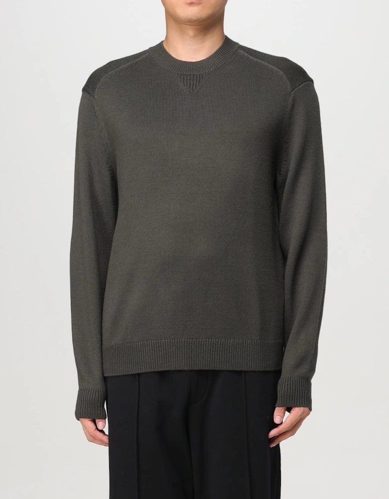 Ribbed Knit Crewneck Sweater